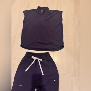 Elegant Dark grape FIGS set XS